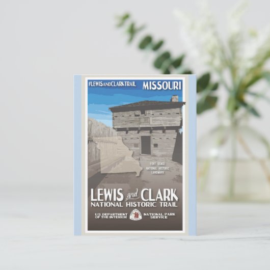 ヴィンテージミズーリフォートオサージトラベル ポストカード (スタンド正面)