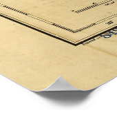 ヴィンテージミズーリ鉄道地図(1872) ポスター (角)