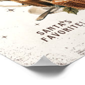 ヴィンテージミセス・クロースベーカリーホットチョコレートクリスマス ポスター (角)