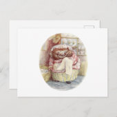 ヴィンテージミセス・ティギー・ウィンクル素朴コテージ ポストカード (正面/裏面)