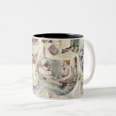ヴィンテージミセス・ティギー・ウィンクル・コラージュ素朴物語 ツートーンマグカップ (正面右)