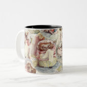 ヴィンテージミセス・ティギー・ウィンクル・コラージュ素朴物語 ツートーンマグカップ (正面左)