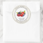 ヴィンテージミックスベリージャムjar缶詰ラベル ラウンドシール (バッグ)