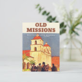 ヴィンテージミッションサンタバーバラ ポストカード (スタンド正面)