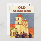 ヴィンテージミッションサンタバーバラ ポストカード (正面/裏面)