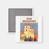 ヴィンテージミッションサンタバーバラ マグネット (正面/裏面)