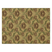 ヴィンテージミッションスタイル紅花模様 テーブルクロス (正面(横))