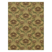 ヴィンテージミッションスタイル紅花模様 テーブルクロス (正面)