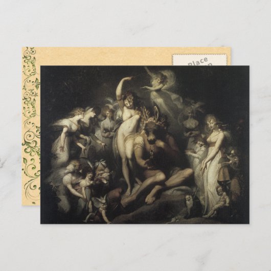 ヴィンテージミッドサマーズ夜の夢はがき ポストカード (正面/裏面)