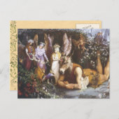 ヴィンテージミッドサマー妖精の国はがき ポストカード (正面/裏面)