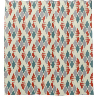 ヴィンテージミッドセンチモダンュリー原子デザインシャワークー シャワーカーテン