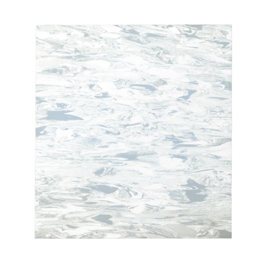 ヴィンテージミッドセンチュリーブルーレトロキッチンリノリウム ノートパッド (正面)