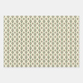 ヴィンテージミッドセンチュリーモダンクリスマス装飾 ラッピングペーパーシート (正面)