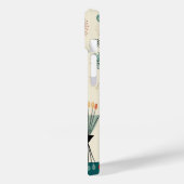 ヴィンテージミッドセンチュリー抽象芸術モノグラム名前をカスタムする Case-Mate iPhoneケース (裏面 / 左)