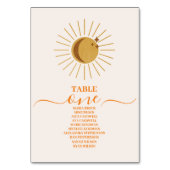 ヴィンテージミッドセンチュリー砂漠結婚の テーブルナンバー (正面)