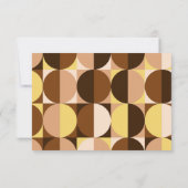 ヴィンテージミッドセンチュリー砂漠結婚の 出欠カード (裏面)