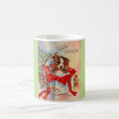 ヴィンテージミッドセンチュリー美しいベビーボストンテリア コーヒーマグカップ (中央)