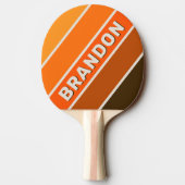 ヴィンテージミッドナイトはっきりしたサンストライプのライズ（名前） 卓球ラケット (裏面)