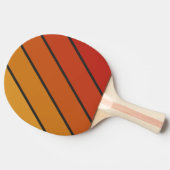 ヴィンテージミッドナイトはっきりしたストライプの日 卓球ラケット (横)