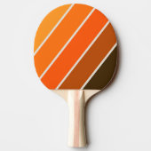 ヴィンテージミッドナイトサンライズはっきりしたストライプの 卓球ラケット (裏面)