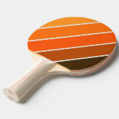 ヴィンテージミッドナイトサンライズはっきりしたストライプの 卓球ラケット (正面アングル)