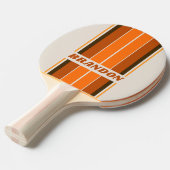 ヴィンテージミッドナイトサンライズストライプボード名 卓球ラケット (正面アングル)