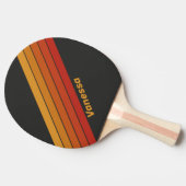 ヴィンテージミッドナイトストライプのサンセット 卓球ラケット (横)