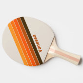 ヴィンテージミッドナイトストライプのサンライズ（名前） 卓球ラケット (横)