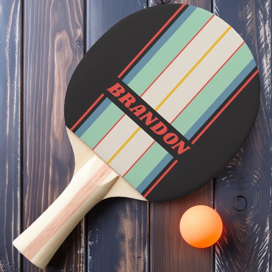 ヴィンテージミッドナイトストライプボード名 卓球ラケット