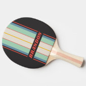 ヴィンテージミッドナイトストライプボード名 卓球ラケット (横)