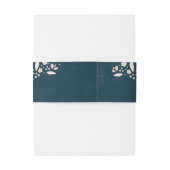 ヴィンテージミッドナイト結婚フローラ 招待状ベリーバンド (裏面例)