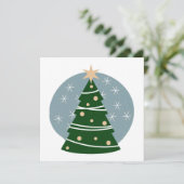 ヴィンテージミッドモダンセンチュリークリスマスツリー シーズンカード (スタンド正面)