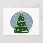 ヴィンテージミッドモダンセンチュリークリスマスツリー シーズンポストカード (正面)