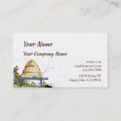 ヴィンテージミツバチとハイブカスタム名刺 名刺 (正面)