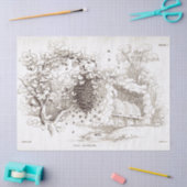 ヴィンテージミツバチ群 薄葉紙 (クラフト)