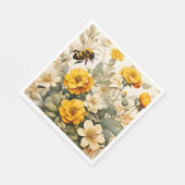 ヴィンテージミツバチ スタンダードランチョンナプキン (角)