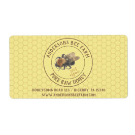 ヴィンテージミツバチ&ハニカム |ビーフアーム/ Beekeeper ラベル
