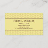 ヴィンテージミツバチ&ハニカム |ビーフアーム/ Beekeeper 名刺 (裏面)