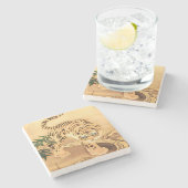 ヴィンテージミナワタイガーバイアストリーム ストーンコースター (横)