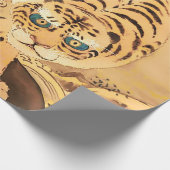 ヴィンテージミナワタイガーバイアストリーム ラッピングペーパー (角)