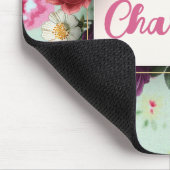 ヴィンテージミニピンクローズ名 マウスパッド (コーナー)