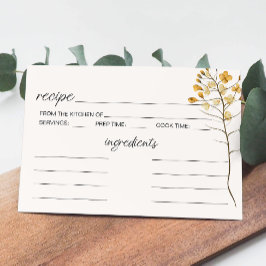 ヴィンテージミニフローラ結婚開花レシピカード ノートカード