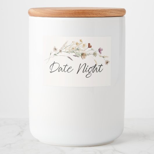 ヴィンテージミニフローラ開花日付ナイトジャー フードラベル (正面)