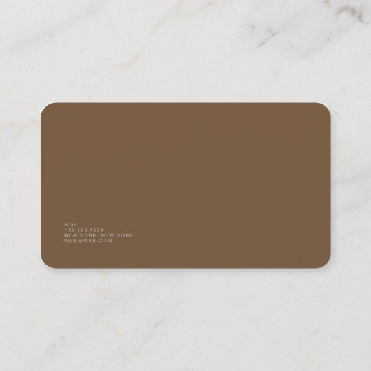 ヴィンテージミニマリストサウンドエンジニア 名刺 (裏面)