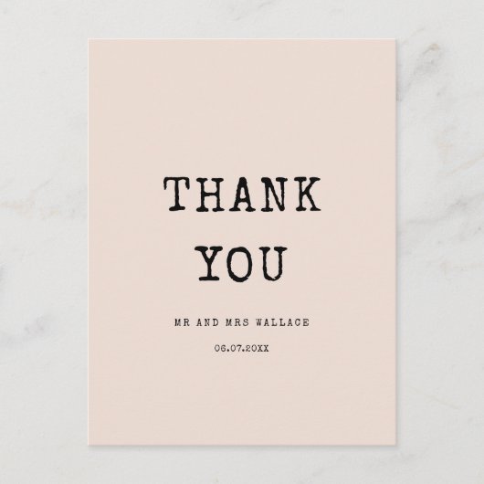 ヴィンテージミニマリストタイプライター ポストカード (正面)