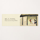 ヴィンテージミニマリストBe.U.Healy 日本の Women House ヨガマット (正面(横))