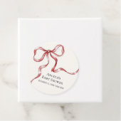 ヴィンテージミニマリストBowベビーシャワー フェイバータグ (インサイチュ)