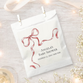 ヴィンテージミニマリストBowベビーシャワー フェイバーバッグ