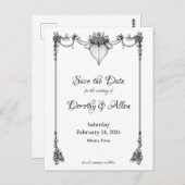 ヴィンテージミニマリズム薄型磁気カード ポストカード (正面/裏面)