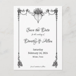 ヴィンテージミニマリズム薄型磁気カード ポストカード